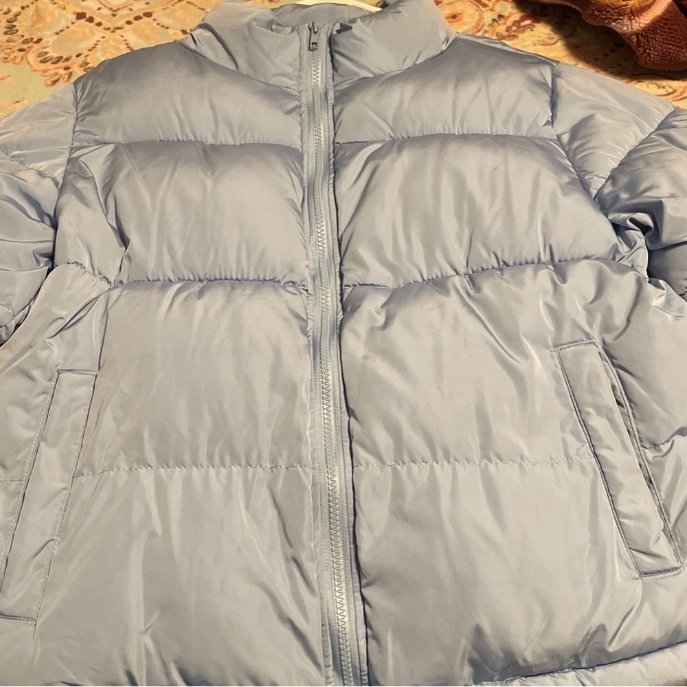 Blue Forever 21 Puffer